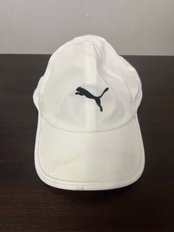 White Puma Cap – Clean Adjustable Hat – Sporty Casual Style