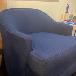Blue Cushion Chair For Sale