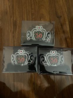 3 Light Up Tiara "50"