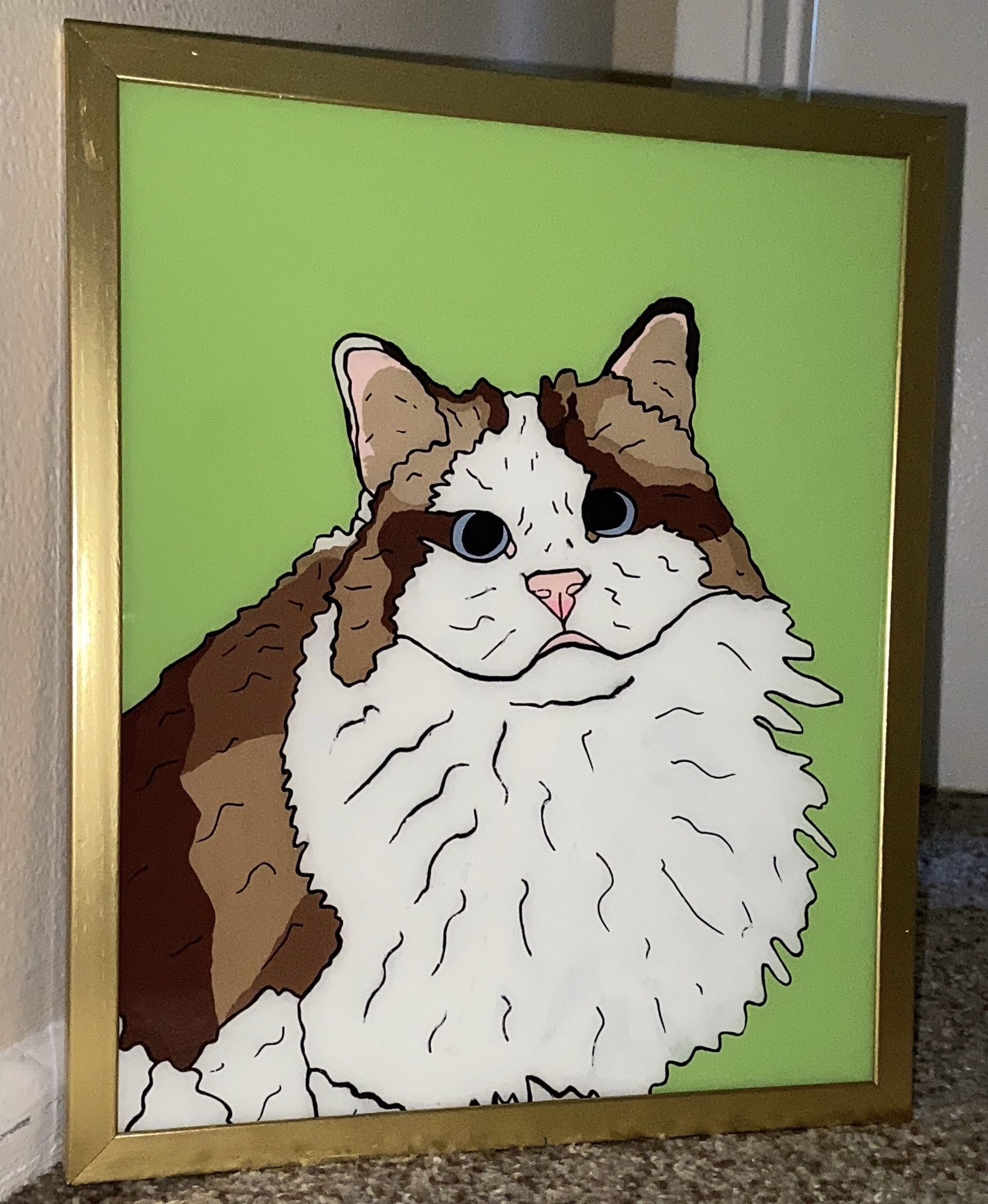 Glass Paintings, Friends, Family, & Pet Portraits Available. LOCATED IN COVINA