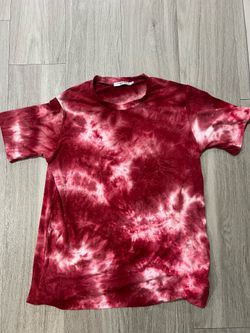 Red tie dye shirt size L New