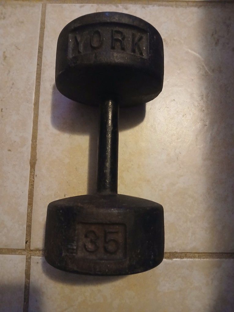 35 Lb York Dumbell
