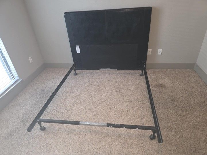 Queen bed frame & headboard