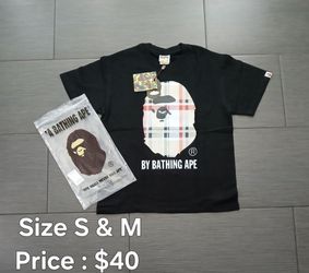 Bape  x Burberry black shirt size S & M