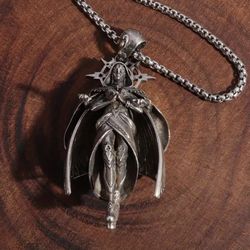Archangel Warrior Pendant Necklace, Men's & Women's Jewelry Gift