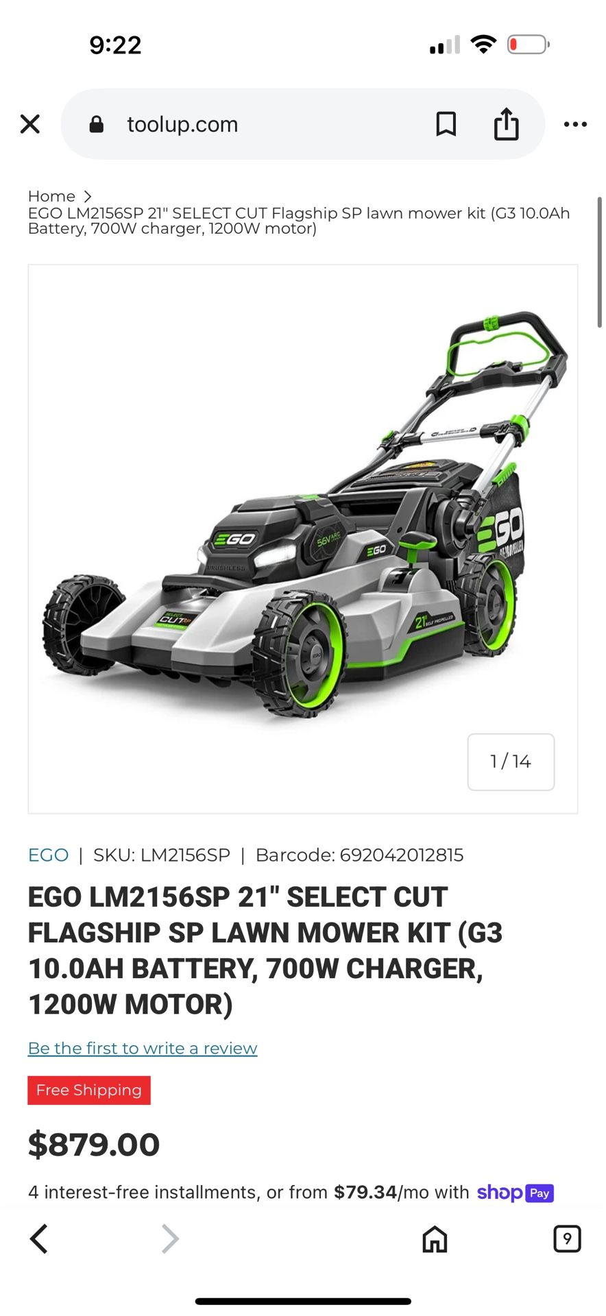electric lawn mower lightly used with back up batteries