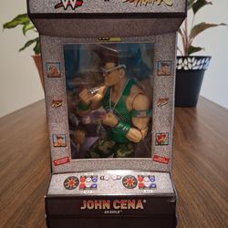 WWE + Street Fighter: Guile; John Cena ( New/Unopened)