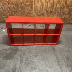IKEA Kallax Shelf bright nice red one of the horizontal part used as the base has some scratches still great condition location below 31705 Wesley Cha