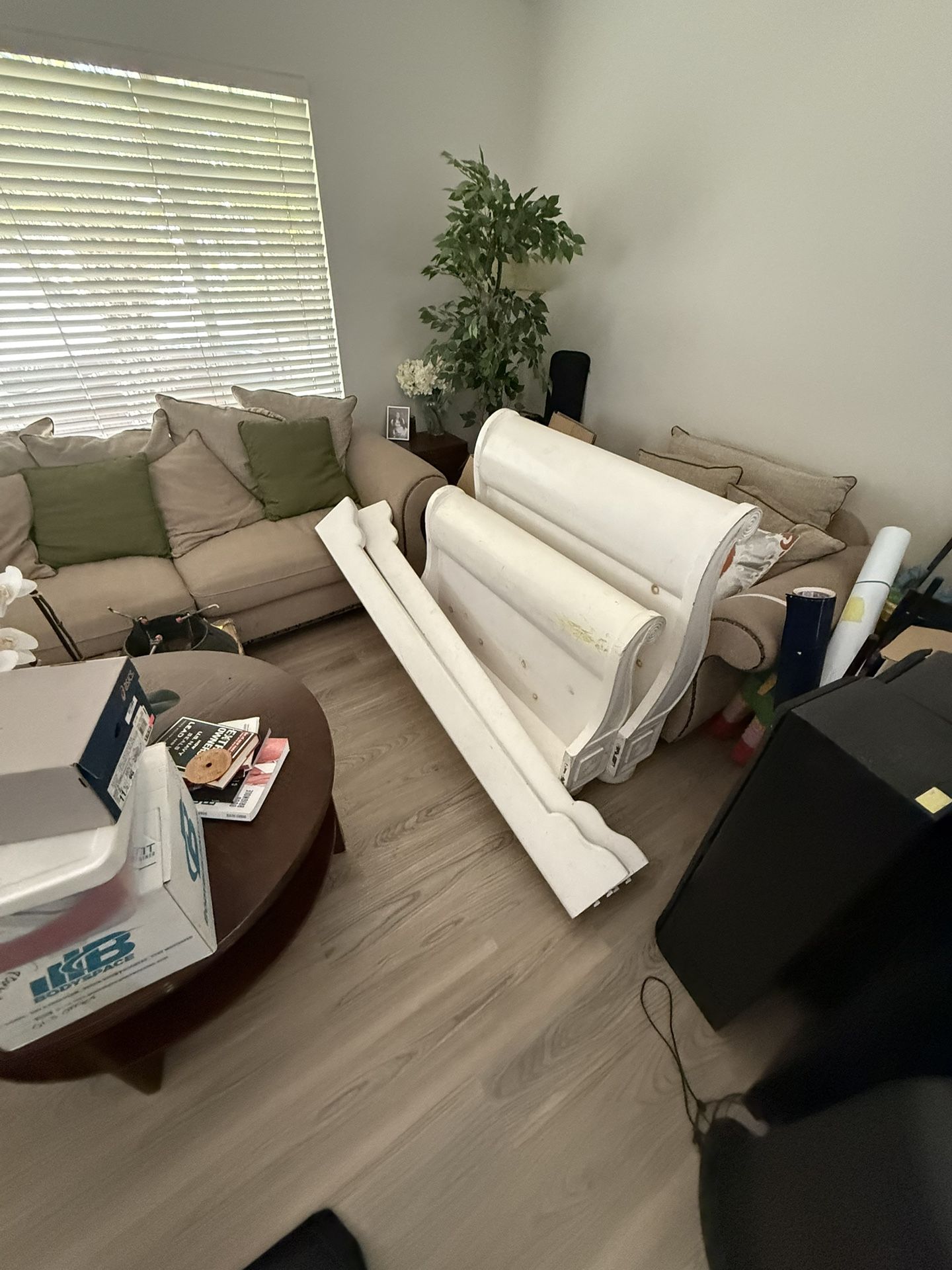White Twin XL Bed Frame
