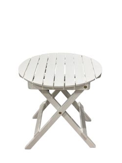 Outdoor Folding Side Table Diameter 18” Height 18”