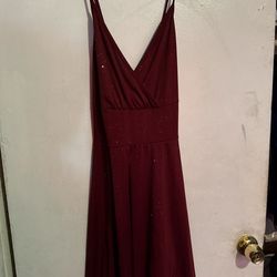 SHEIN burgundy dress