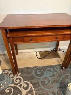 Double wooden desk