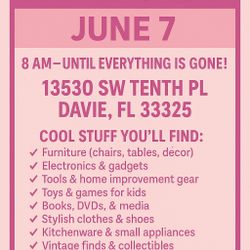 GARAGE SALE DAVIE 06/07