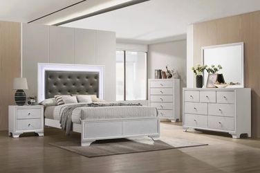 White bedroom set