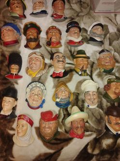 Chalk heads made in England $25  each