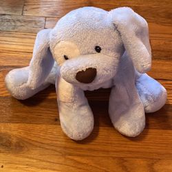 Baby Gund Spunky Blue White Puppy Dog Small Plush  Stuffed Animal 8" -No Sound