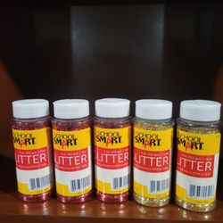 Red And Gold School Smart Glitter Lot Of 5