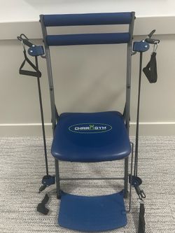 Fold up chair Gym with bands Brand New never used . Had two sold one