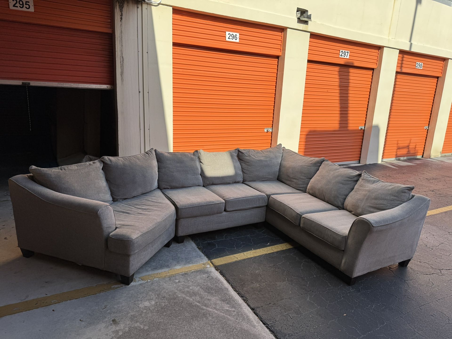 Huge Grey Sectional - Delivery.