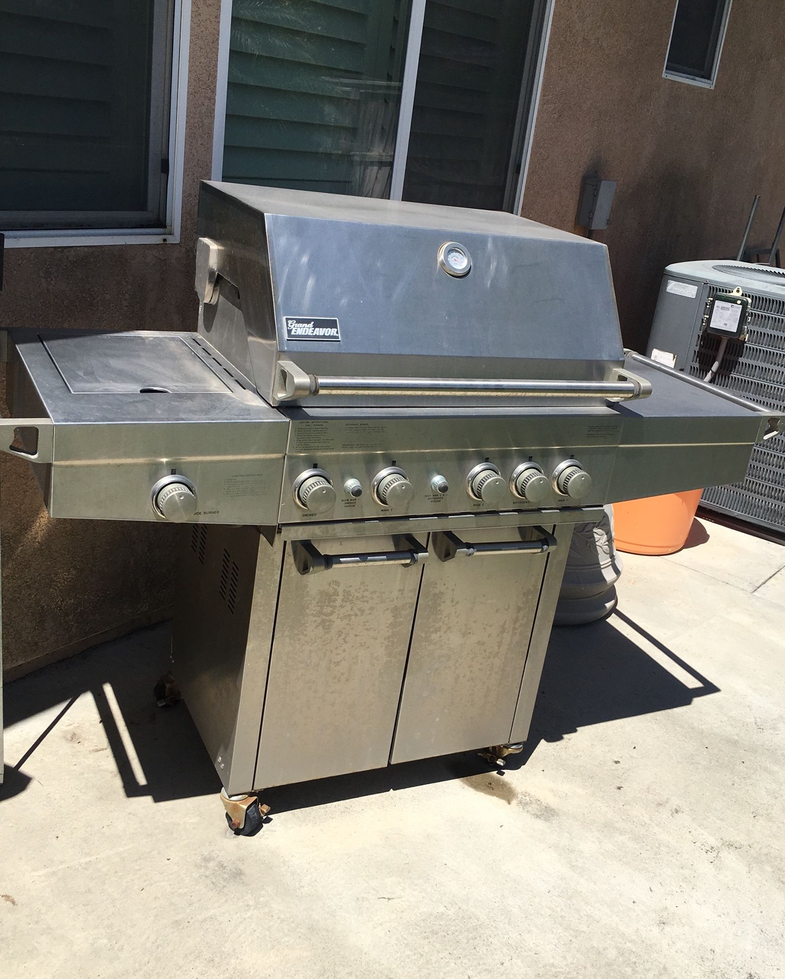 Barbecues Galore, Grand Endeavor stainless steel grill in GUC for Sale