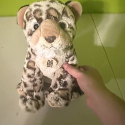 Wild Republic plush leopard or snow leopard stuffed animal