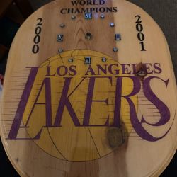 Lakers world champion 2000-2001 clock