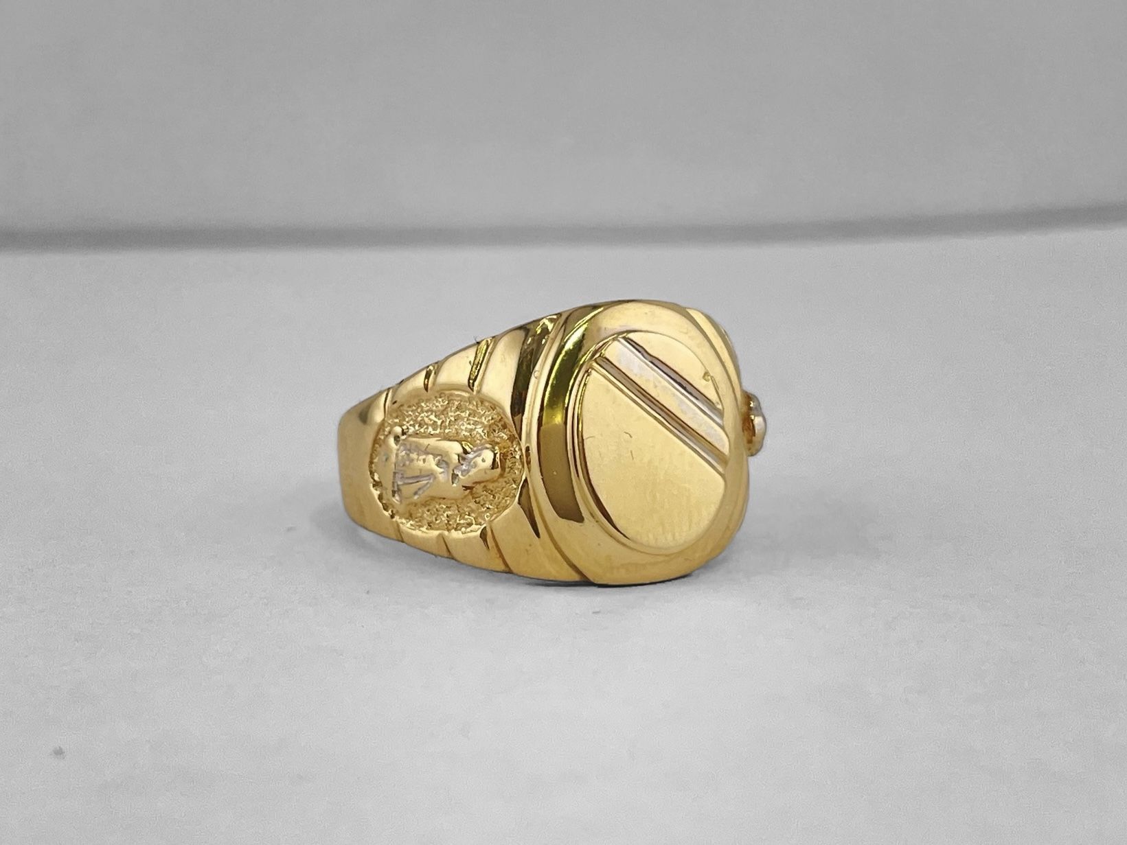 GOLD FLAT TOP RING BAND