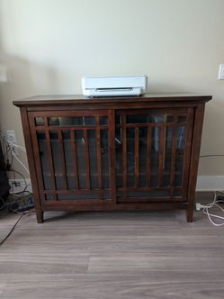 Entertainment Console - dark brown