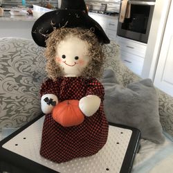 Halloween Witch !  Door Stopper Or Decoration