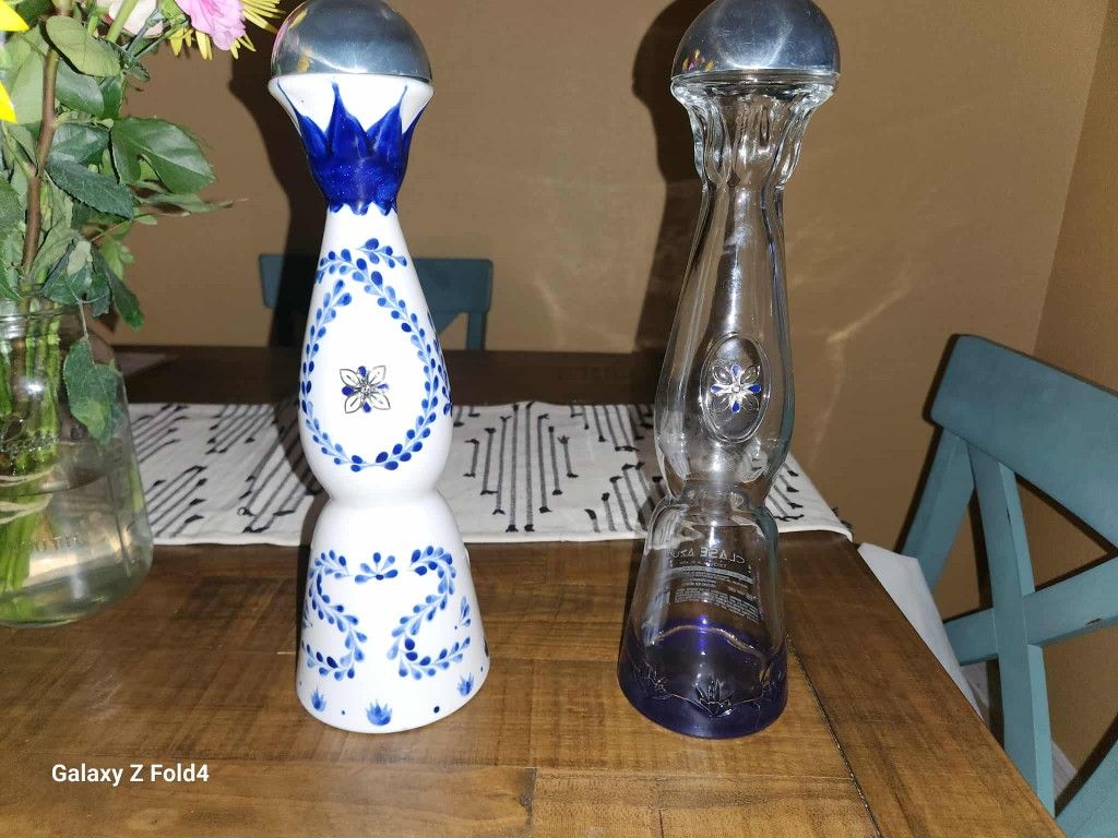 Decorative Glass Bottles - 3 Casa Azul Brand