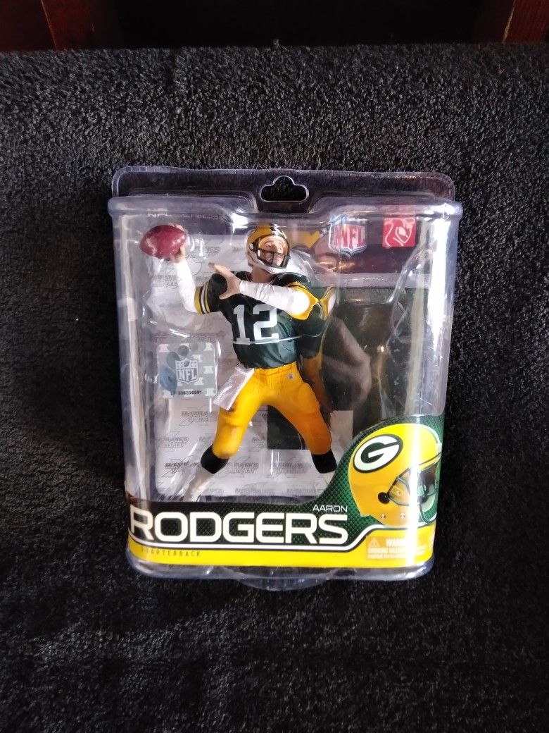 AARON RODGERS MCFARLANE FIGURE GREEN BAY PACKERS