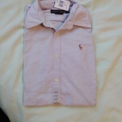 Ralph Lauren Long Sleeve Shirt NEW Size 4 Slim Fit