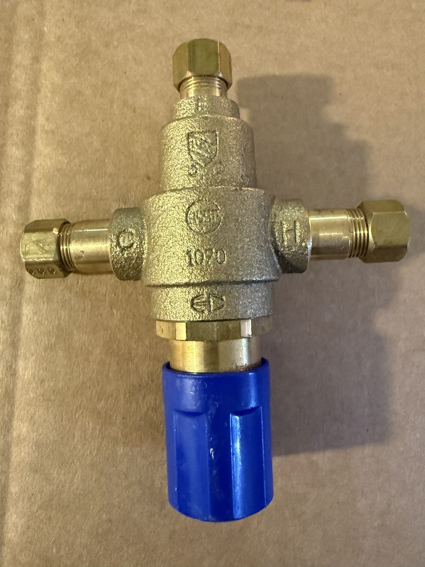 PROFLO PFMVTS38 3/8" Thermostatic Mixing Valve - Single Outlets ASSE 1070- Brass