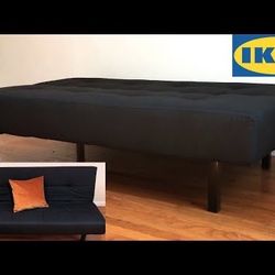 IKEA BÄLKARP Sleeper Sofa - Black Upholstery - Great Condition