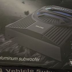 Ehaho Slim Under Seat Subwoofers with AMP, 10 inch Powered Subwoofer with Amplifier and RGB Lights,