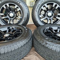 18" CHEVY WHEELS NEW...NEW TIRES 265/70/18
