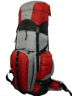 Expandable Camping Backpack Large Travel Daypack Mountain Hiking Bag Red