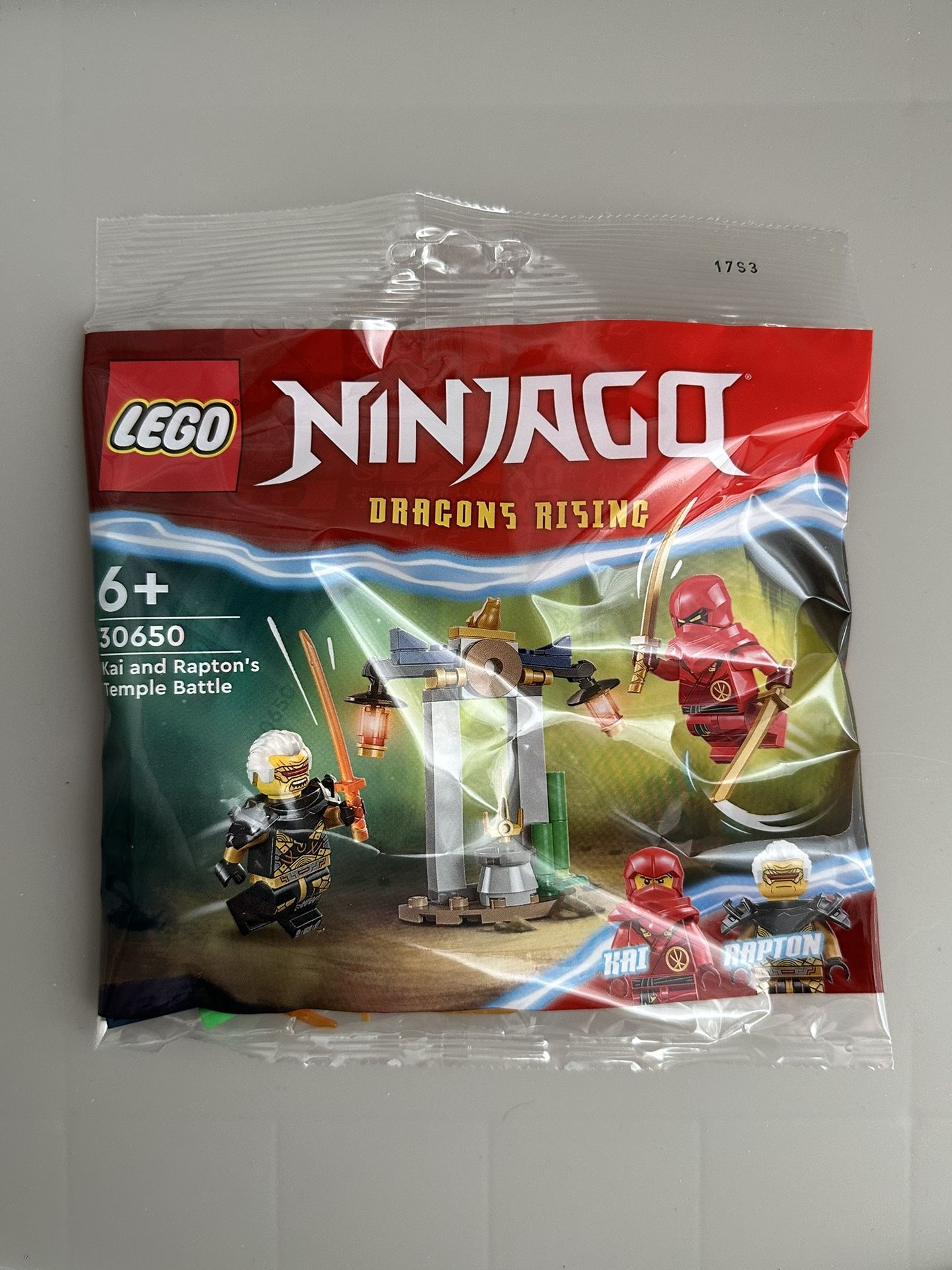 LEGO Ninjago Kai and Rapton’s Temple Battle New and Sealed Polybag (30650)
