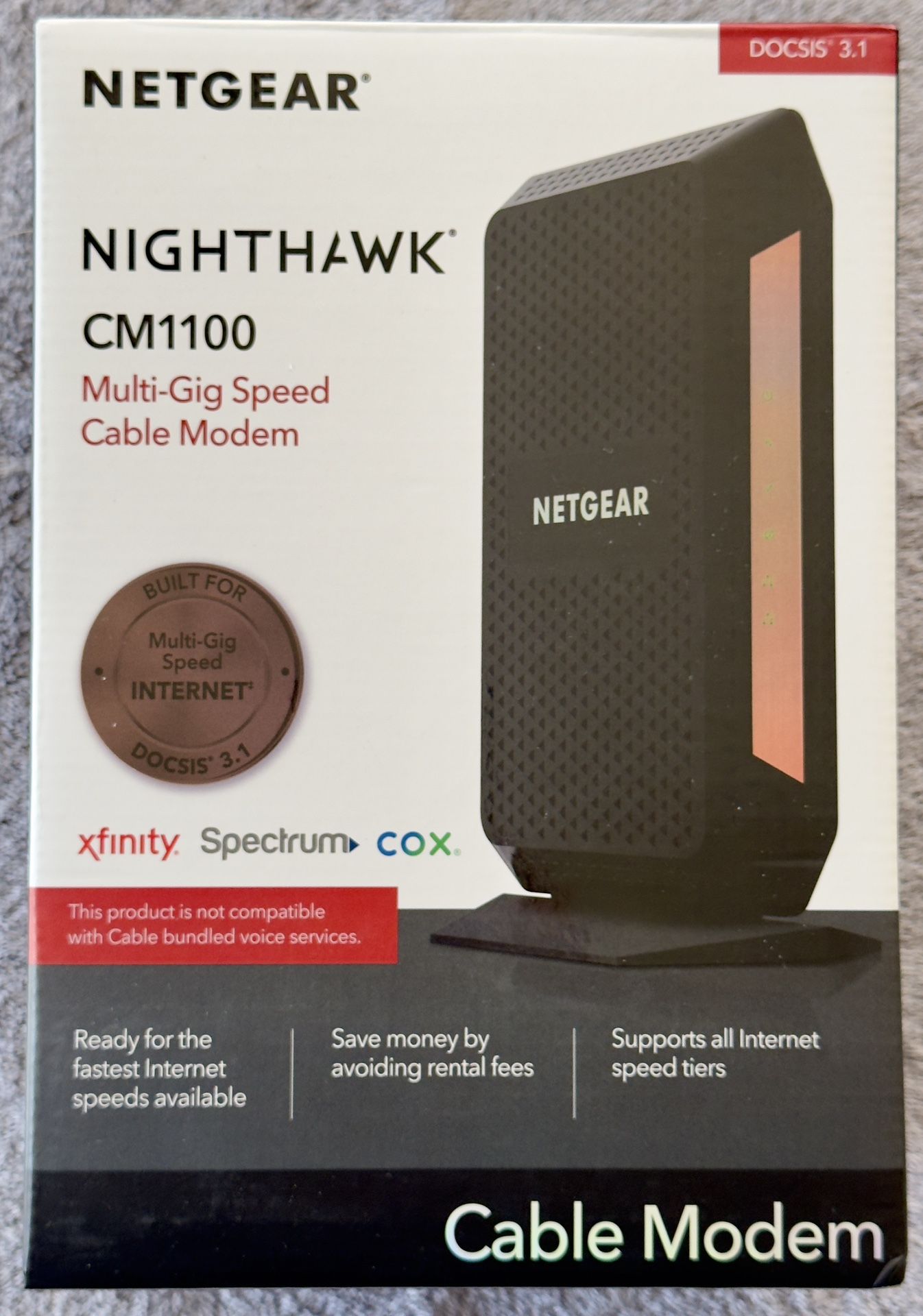 Netgear CM1100 Nighthawk® Multi-Gig Cable Modem