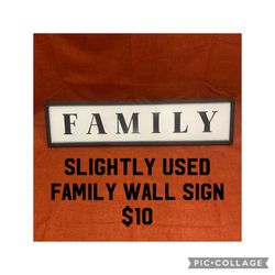 Family Sign 