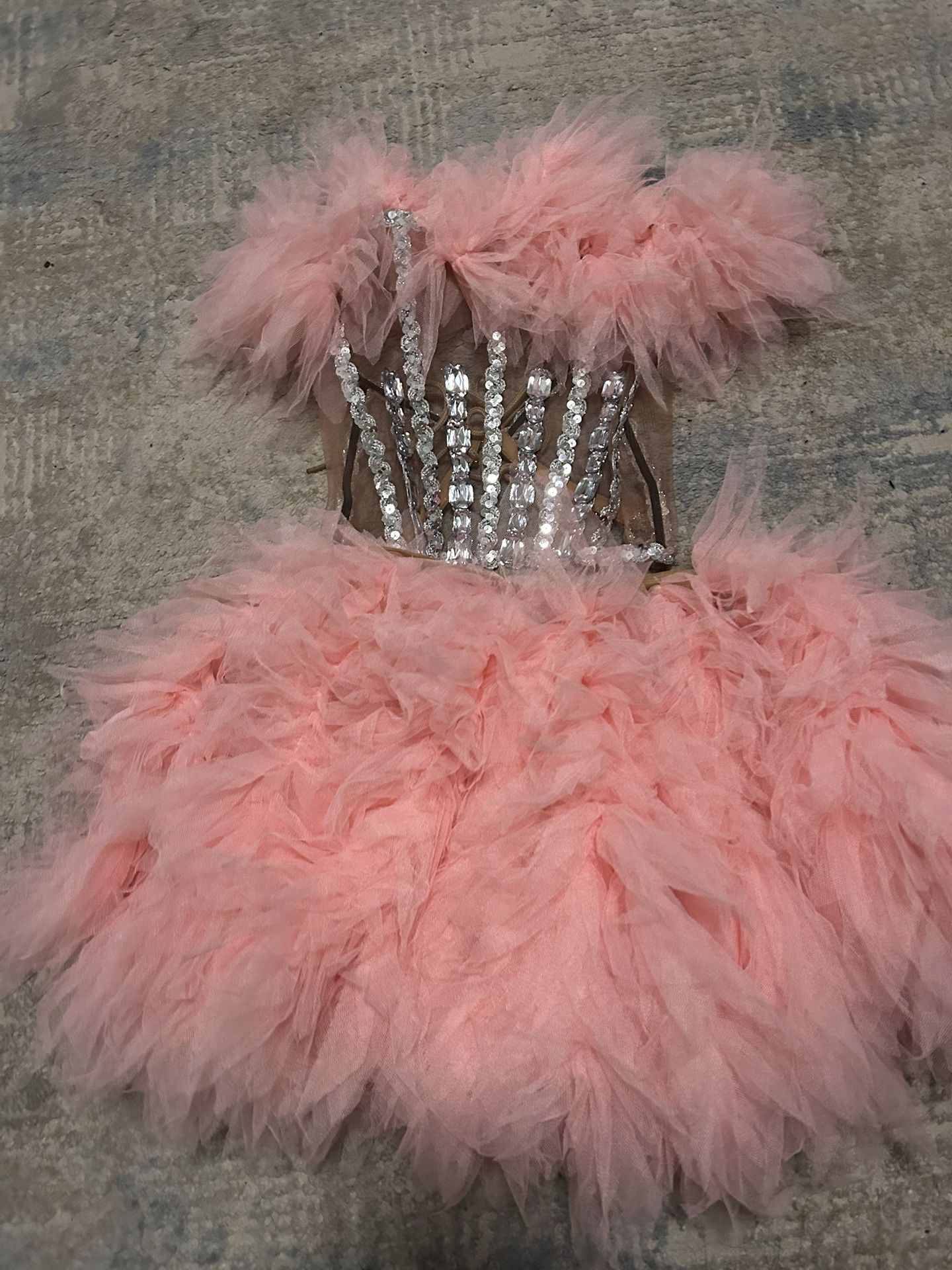 Pink two piece dress