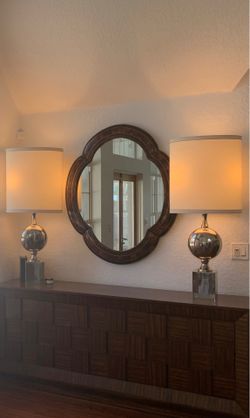 🏡 Global Views Statement Lamps – Designer Pair – Oversized