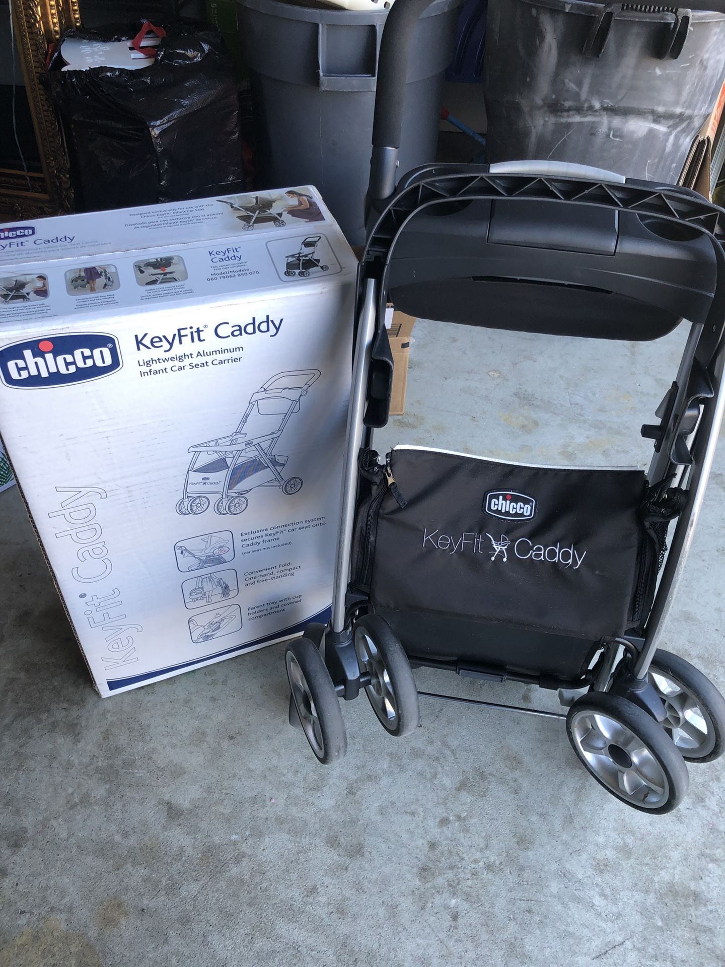 Chicco® KeyFit Caddy Lightweight Aluminum Infant Car Seat Carrier Stroller