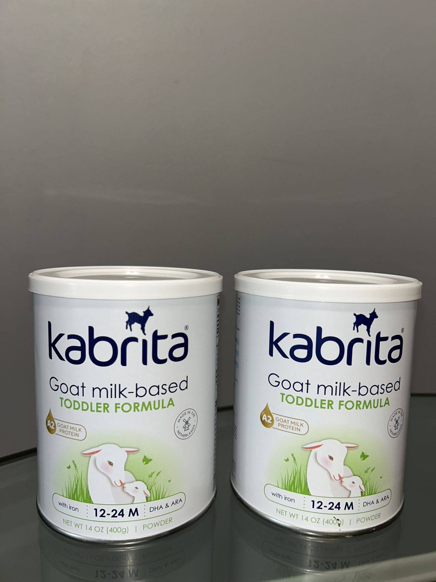 KABRITA GOAT milk-based Toddler Formula 12-24months 14oz each can (2 cans) NEW- SEALED