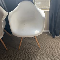 Two White Chairs