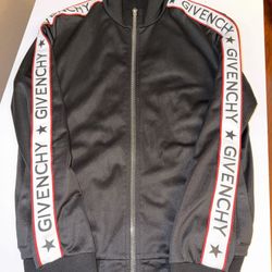 Givenchy Black Logo Tape Track Jacket 