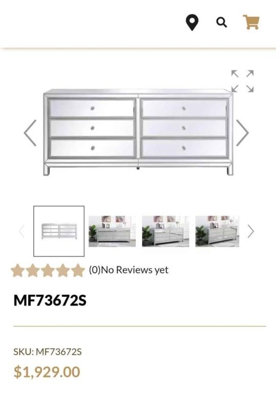 72in Mirror Dresser New Delivery Available