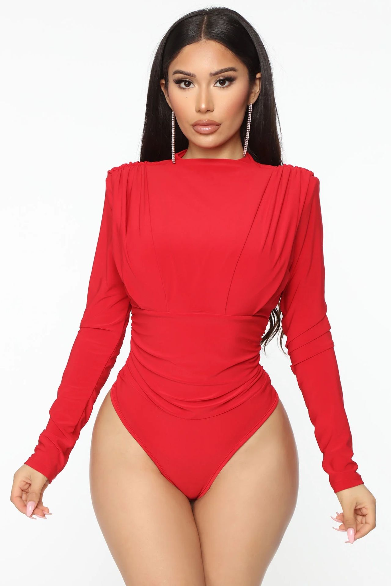 Fashion Nova Red Bodysuit / Blusa Roja