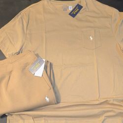 New men's Polo XXL Sweatpants & XXL Short Sleeve Shirt