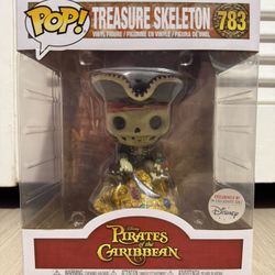 Funko Pop Disney #783 Pirates Of The Caribbean Treasure Skeleton - Disney Parks Exclusive